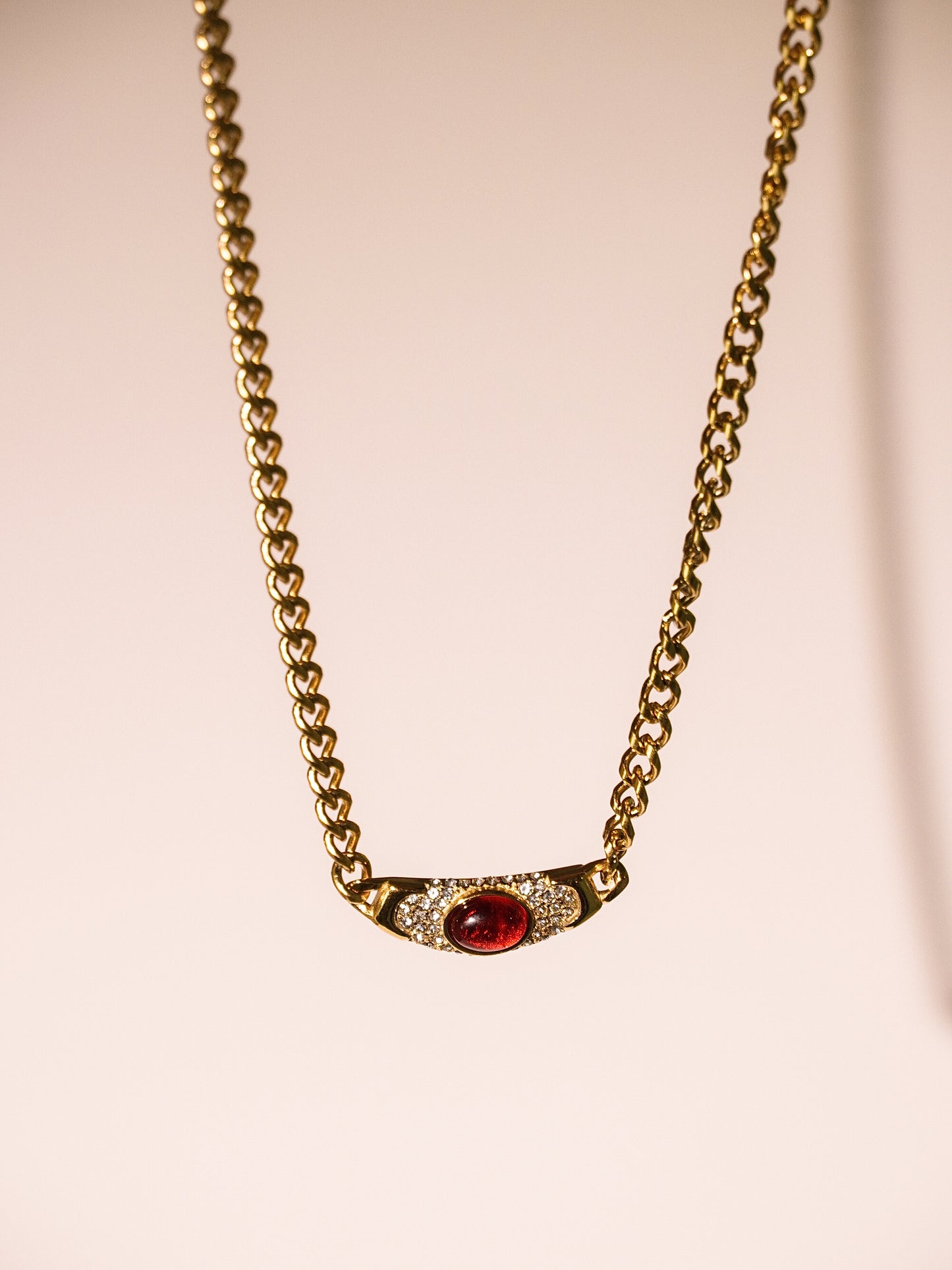 18K Gold Demifine Moon Bella Hadid Pendant Necklace-01