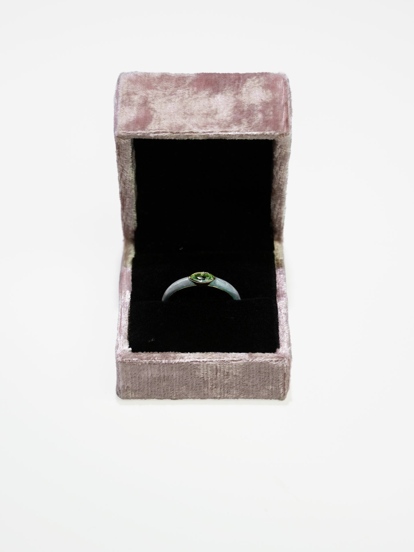 16K Gold Vintage Dopamine Pink Heart Zircon Bezel Ring-16