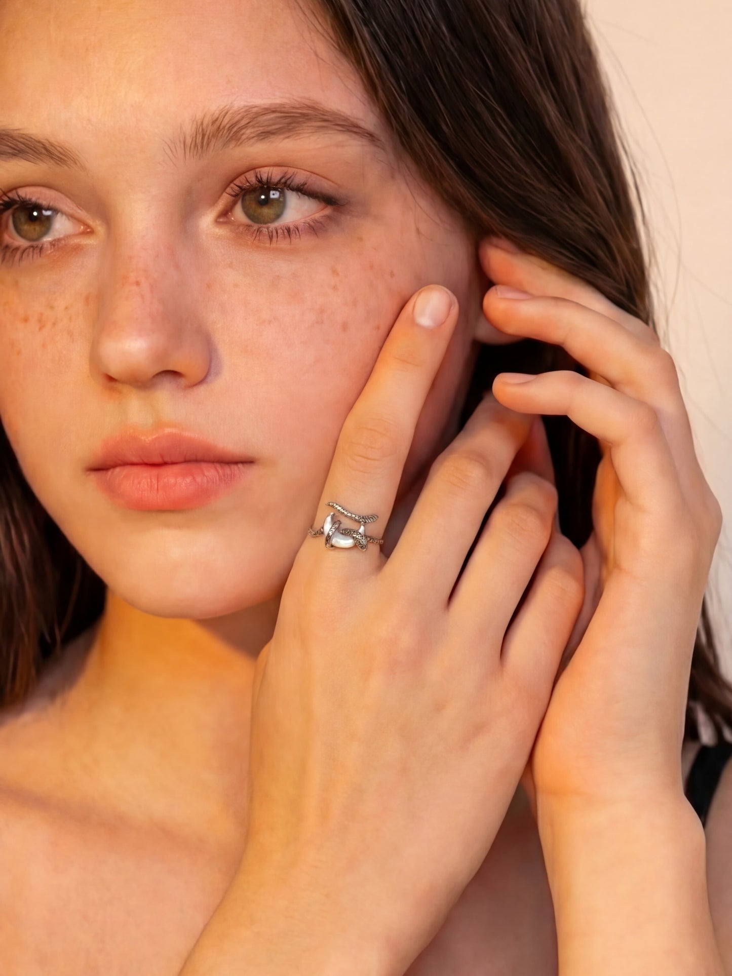 Moon Snake Ring