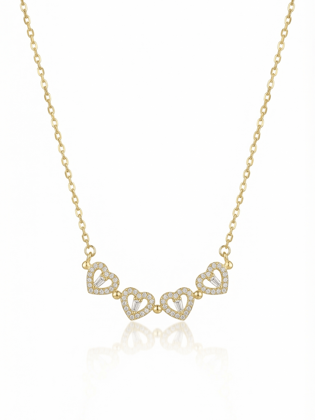 18K Gold Plated Lucky Leaf Magnetic Necklace