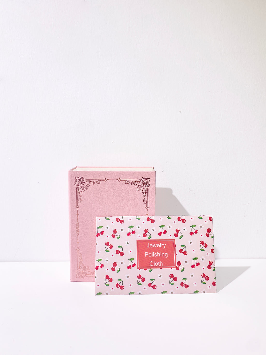 Vintage Book-Shaped Pink Jewelry Box