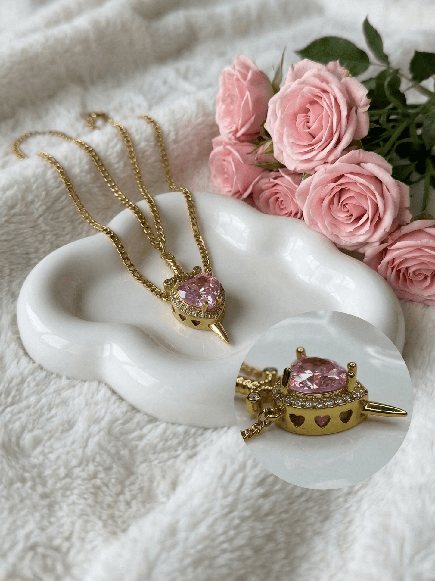 Couple Heart & Sword Matching Necklaces-04