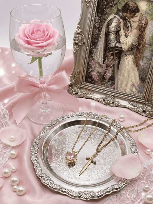 Couple Heart & Sword Matching Necklaces-05