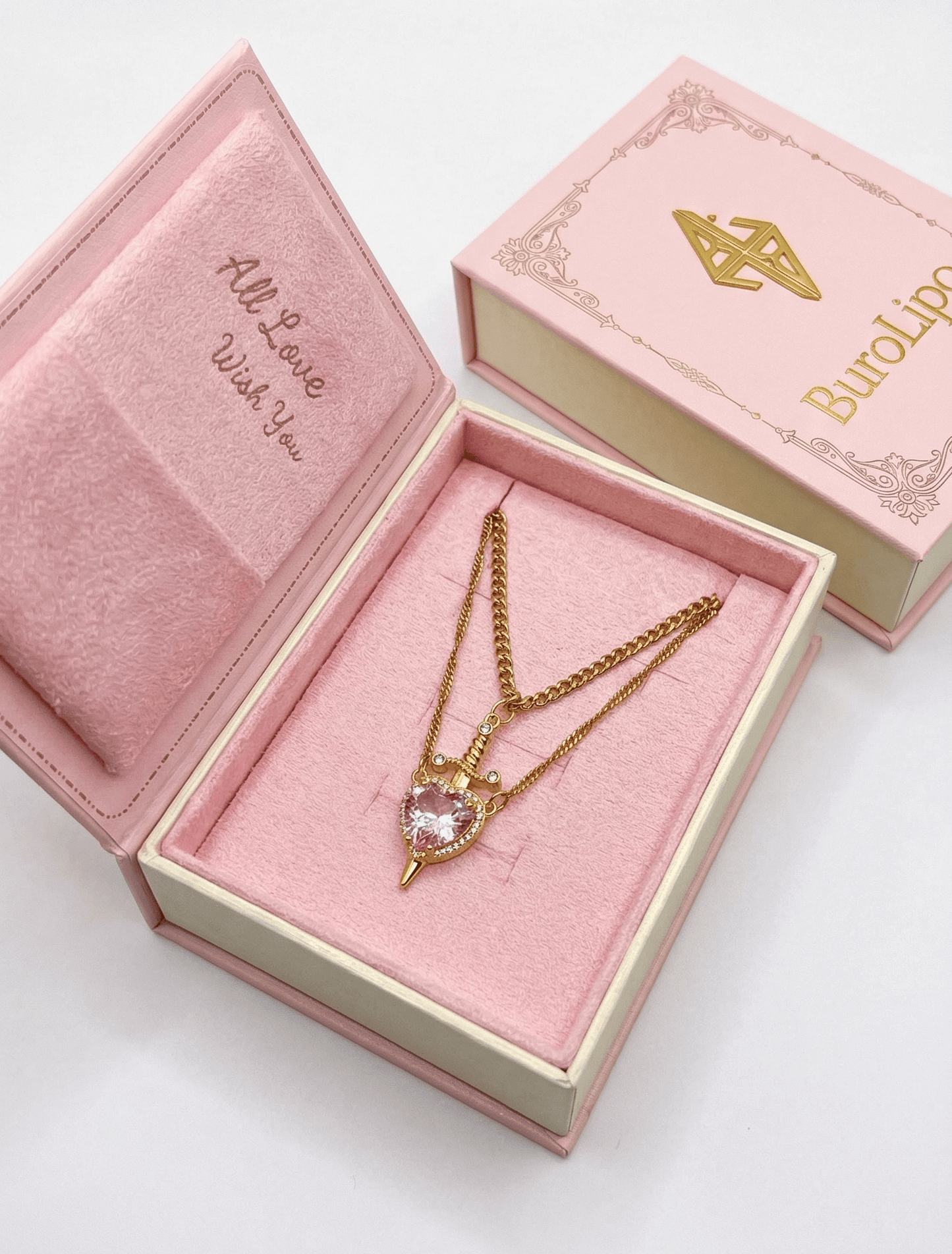 Couple Heart & Sword Matching Necklaces-07