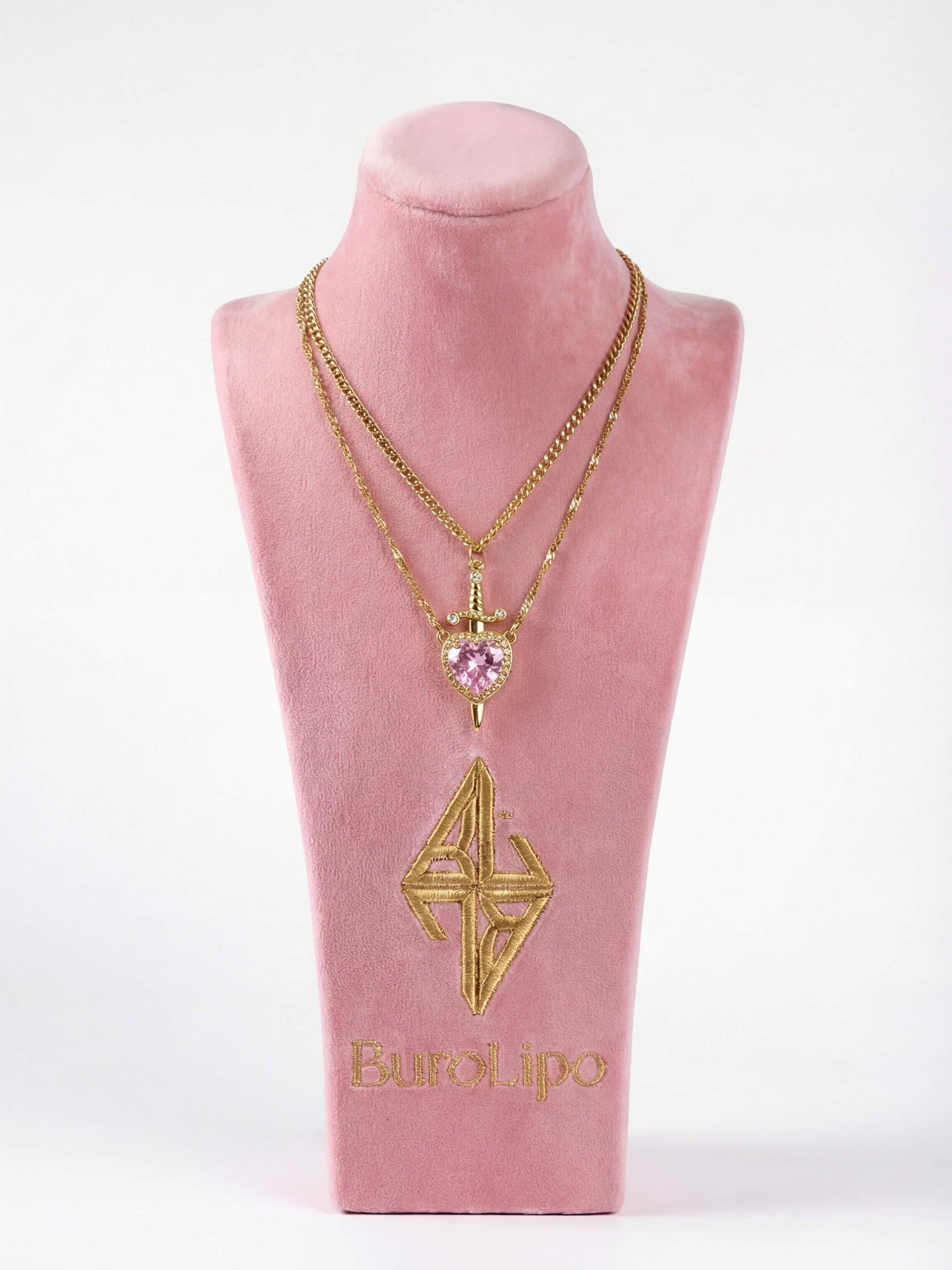 Couple Heart & Sword Matching Necklaces-08